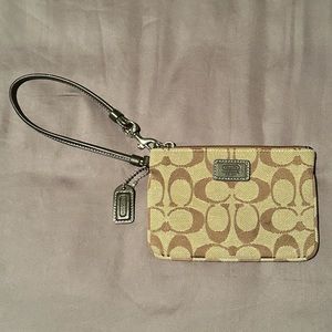 COACH Canvas Wristlet